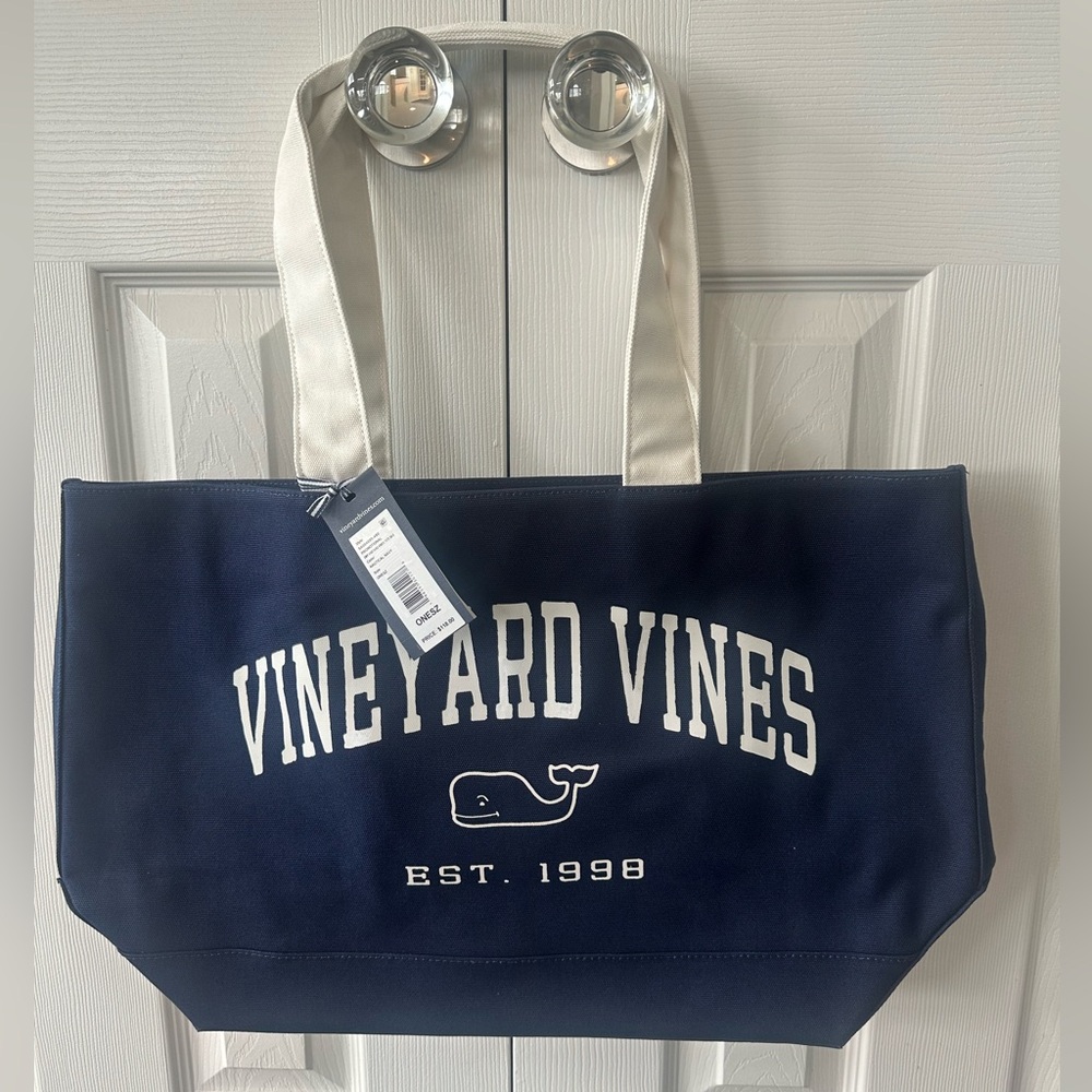 Vineyard Vines Large Navy Tote Bag - NWT